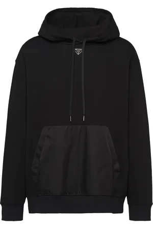 Prada Hoodie med triangelformad logotyp