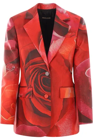 Roberto Cavalli Garden rosmönstrad blazer