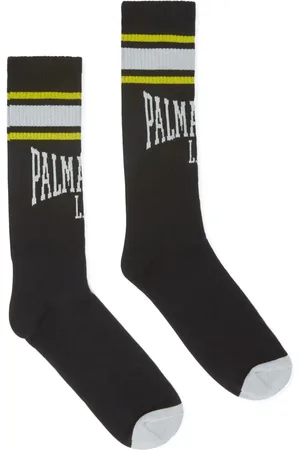 Palm Angels College intarsiastickade strumpor med logotyp