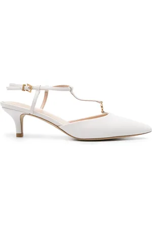 Twin-Set Pumps med logotypplakett 65 mm