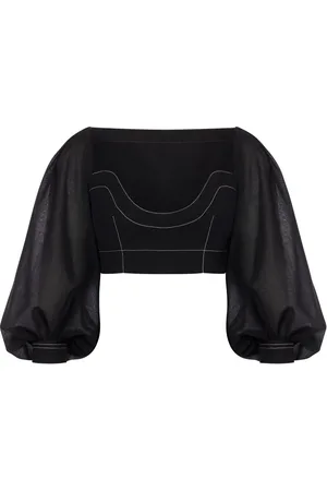 Serafini Croptop med biskopsärm