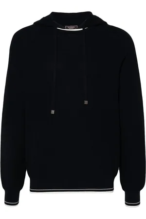 PESERICO SIGN Hoodie med randig kant