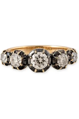 JACQUIE AICHE Sophia diamantring i 14K gult guld