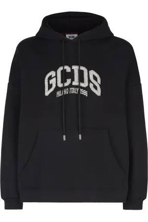 GCDS Hoodie med logotyp