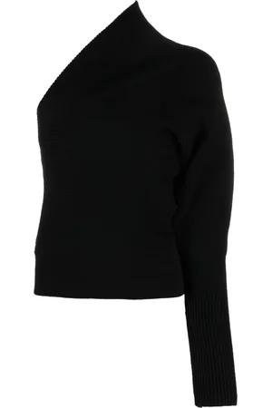 Rick Owens Enaxlad ribbstickad tröja
