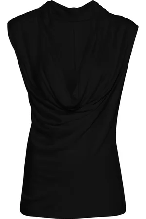Helmut Lang ärmlös blus med hängande krage