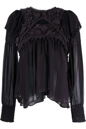 Isabel Marant Rokia blus med spetsdetalj
