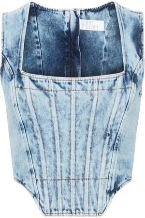 GIUSEPPE DI MORABITO Korsettopp i denim