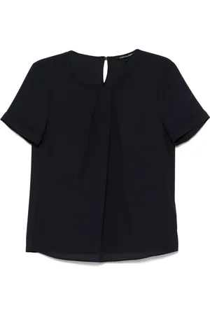 Luisa Cerano Blus med plisserad detalj