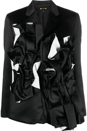 Comme des Garçons Blazer med ryschad panel