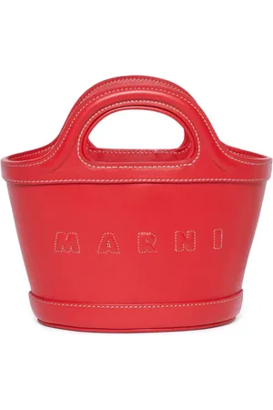 Marni Tropicalia bucketbag med logotyp