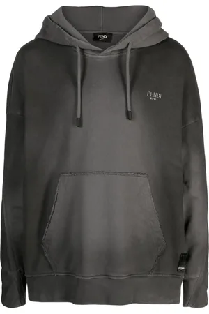 Fendi Hoodie med logotyp