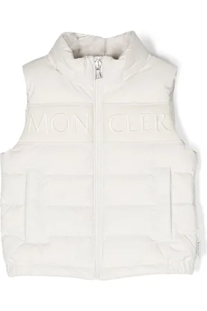 Moncler Vadderad väst med broderad logotyp