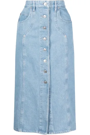 Marant Etoile Vandy jeanskjol i midimodell