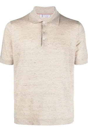 Brunello Cucinelli Stickad pikétröja