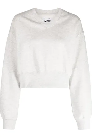 Izzue Strassprydd sweatshirt med rundad hals