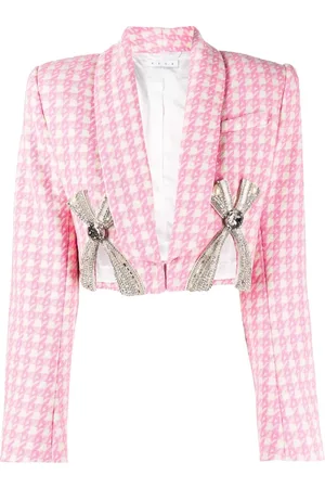 AREA Deco beskuren blazer med rosett