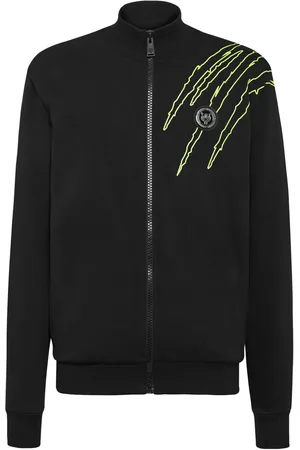 Philipp Plein Träningsjacka med logotypapplikation