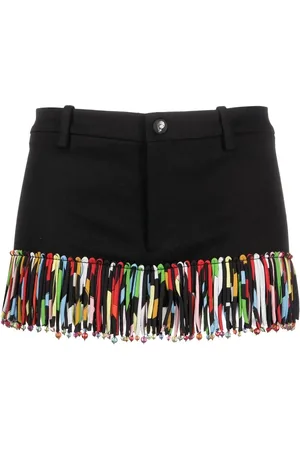 Puccini Sidenshorts med fransar