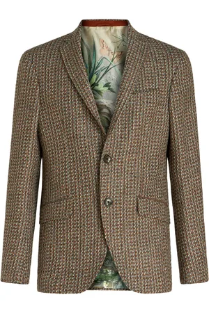 Etro Enkelknäppt blazer med smal passform