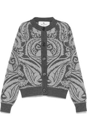 Etro Intarsiastickad kofta