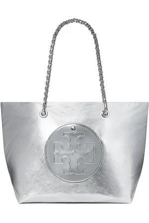 Tory Burch Ella stor metallisk totebag