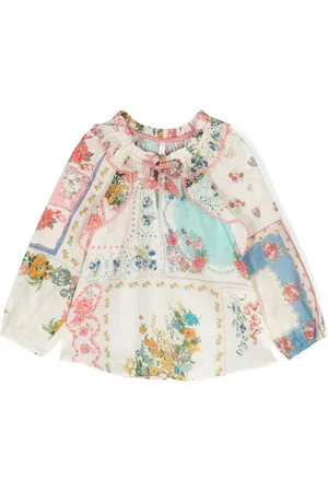 ZIMMERMANN Blommig blus med volangdetalj