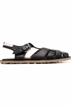 Marni Fussbett sandaler i skinn