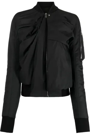 Rick Owens Ripple draperad bomberjacka