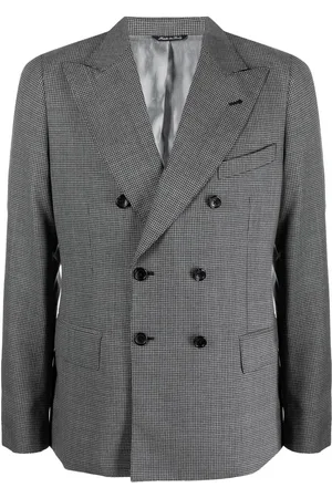 REVERES 1949 Rutig dubbelknäppt blazer