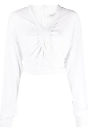 CHRISTOPHER ESBER Carved croptop med korsad detalj