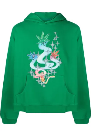 ERL Hoodie med lövtryck