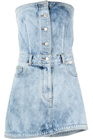 KIMHEKIM Syratvättad skjortklänning i denim