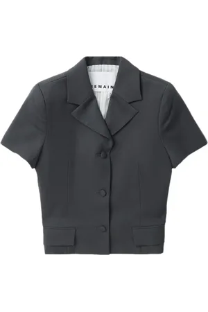 REMAIN Kortärmad enkelknäppt blazer