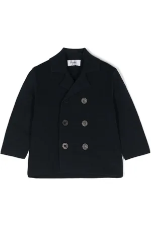 Il gufo Dubbelknäppt stickad blazer