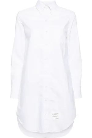 Thom Browne Skjortklänning med logotypmärke