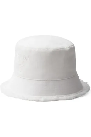 Prada Fiskehatt med broderad logotyp
