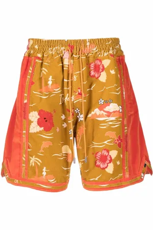 JUST DON Shorts med grafiskt tryck