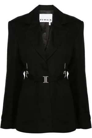 REMAIN Enkelknäppt blazer med bälte