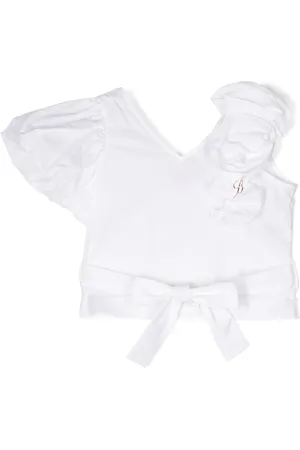 MISS BLUMARINE Blus med blomapplikation