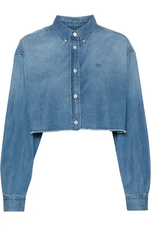 Givenchy Kort jeansskjorta
