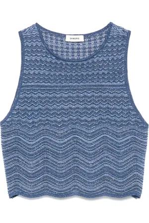 Sandro Glittrig stickad topp