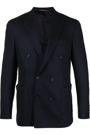 CANALI Enkelknäppt blazer med spetsigt slag