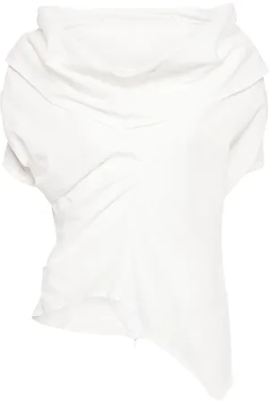 MARC LE BIHAN Draperad asymmetrisk blus