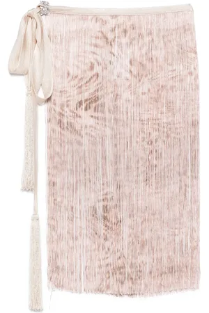 BLUMARINE Fransig minikjol