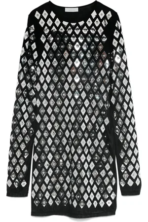 Paco rabanne Miniklänning med geometriskt nitar