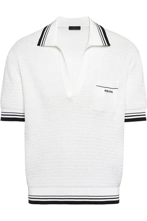 Prada Pikétröja med logotyp