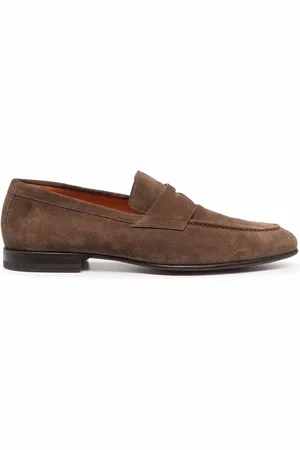 santoni Pennyloafers i läder