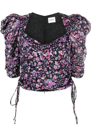 Marant Etoile Galaor blus med puffärm