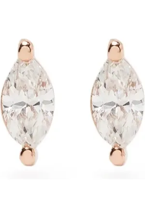 EF Collection Stiftörhängen i 14K roséguld med diamant